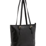 Borsa a spalla da donna 100% vera pelle 5576-Nero I Fratelli