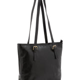Borsa a spalla da donna 100% vera pelle 5576-Nero I Fratelli