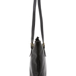 Borsa a spalla da donna 100% vera pelle 5576-Nero I Fratelli