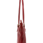 Borsa a spalla da donna 100% vera pelle 5576-Rosso I Fratelli