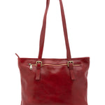 Borsa a spalla da donna 100% vera pelle 5576-Rosso I Fratelli