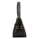 Borsa a spalla da donna Vera pelle 5577-Nero I Fratelli