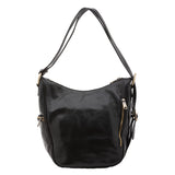 Borsa a spalla da donna Vera pelle 5577-Nero I Fratelli