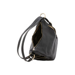 Borsa a spalla da donna Vera pelle 5577-Nero I Fratelli