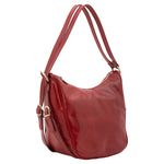 Borsa a spalla da donna Vera pelle 5577-Rosso I Fratelli