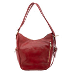 Borsa a spalla da donna Vera pelle 5577-Rosso I Fratelli