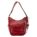 Borsa a spalla da donna Vera pelle 5577-Rosso I Fratelli