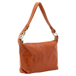 Borsa a spalla da donna 100% pelle 5578-Cognac I Fratelli