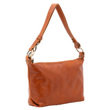 Borsa a spalla da donna 100% pelle 5578-Cognac I Fratelli