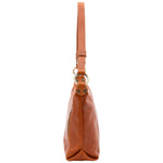 Borsa a spalla da donna 100% pelle 5578-Cognac I Fratelli