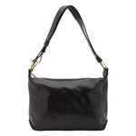 Borsa a spalla da donna 100% pelle 5578-Nero I Fratelli