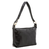 Borsa a spalla da donna 100% pelle 5578-Nero I Fratelli