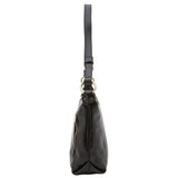 Borsa a spalla da donna 100% pelle 5578-Nero I Fratelli