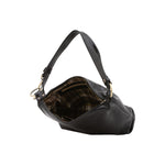 Borsa a spalla da donna 100% pelle 5578-Nero I Fratelli