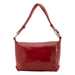Borsa a spalla da donna 100% pelle 5578-Rosso I Fratelli