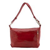 Borsa a spalla da donna 100% pelle 5578-Rosso I Fratelli