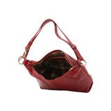 Borsa a spalla da donna 100% pelle 5578-Rosso I Fratelli