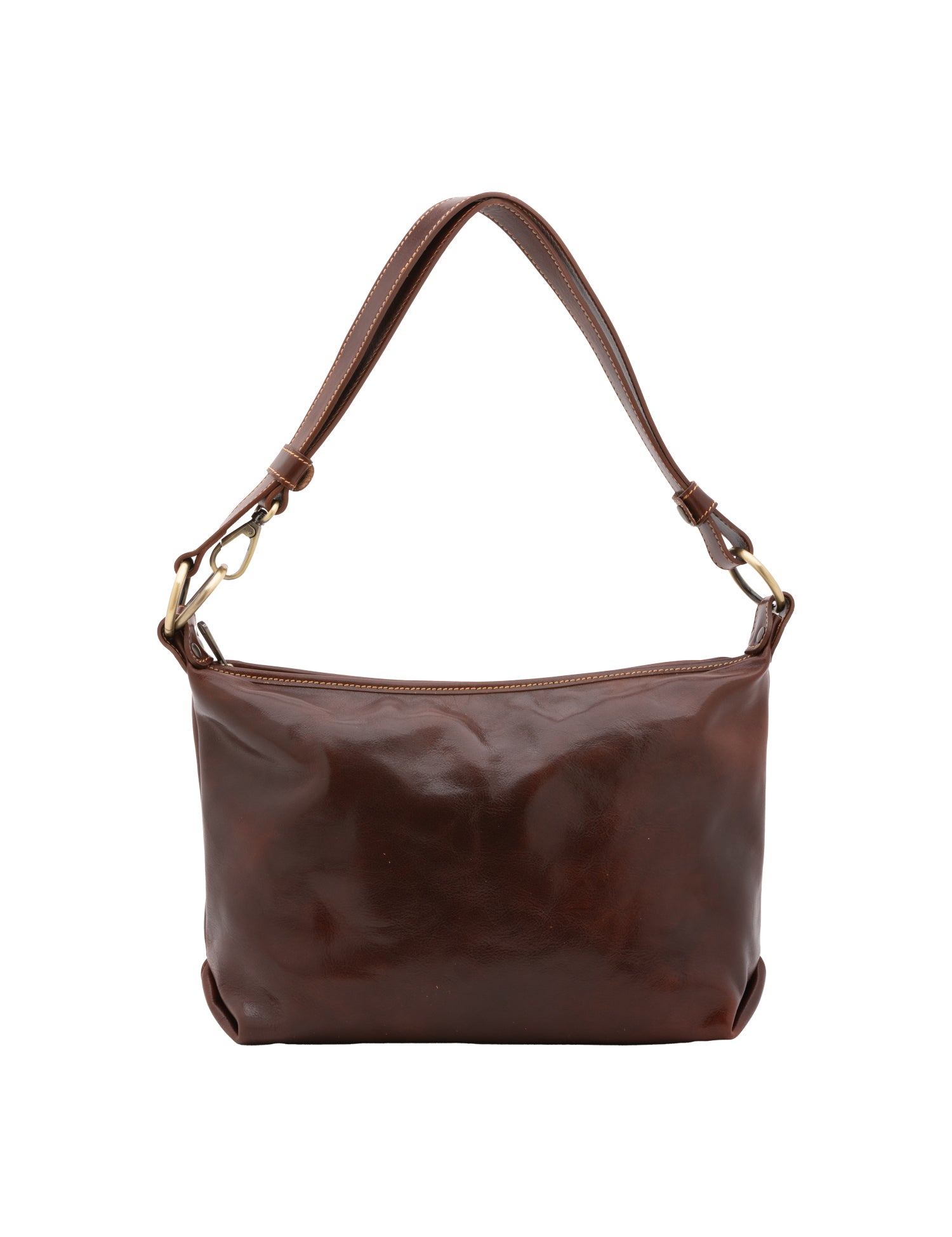 Borsa a spalla da donna 100% pelle 5578-Tmoro I Fratelli