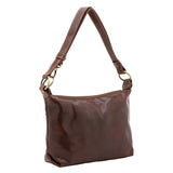Borsa a spalla da donna 100% pelle 5578-Tmoro I Fratelli
