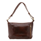 Borsa a spalla da donna 100% pelle 5578-Tmoro I Fratelli