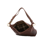 Borsa a spalla da donna 100% pelle 5578-Tmoro I Fratelli