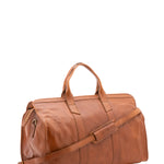 Borsa da viaggio unisex in vera pelle 100% cotone 4091-MIELE Alessia Firenze