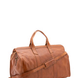 Borsa da viaggio unisex in vera pelle 100% cotone 4091-MIELE Alessia Firenze