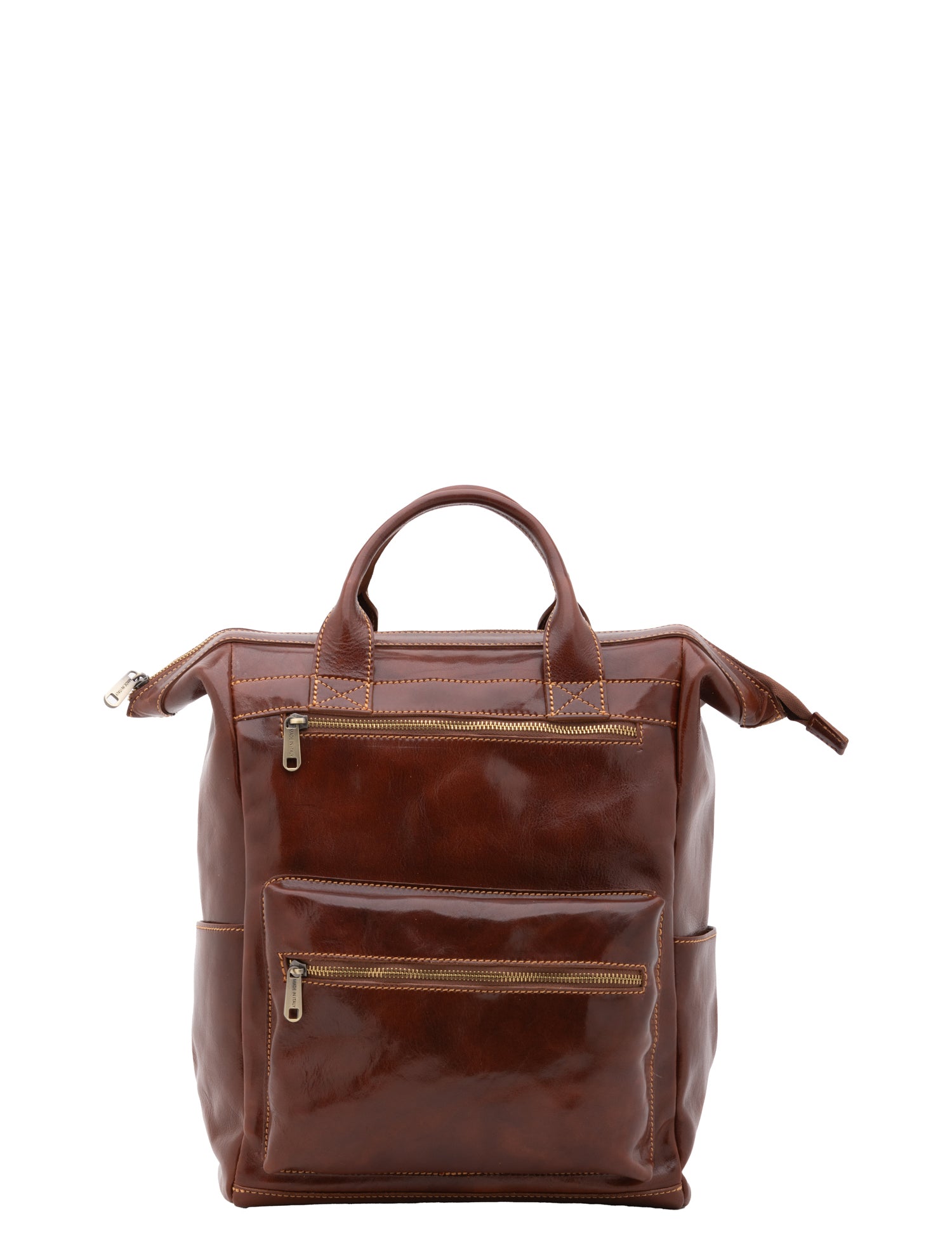 Borsa a tracolla uomo in vera pelle Made in Italy 5581-Marrone I Fratelli