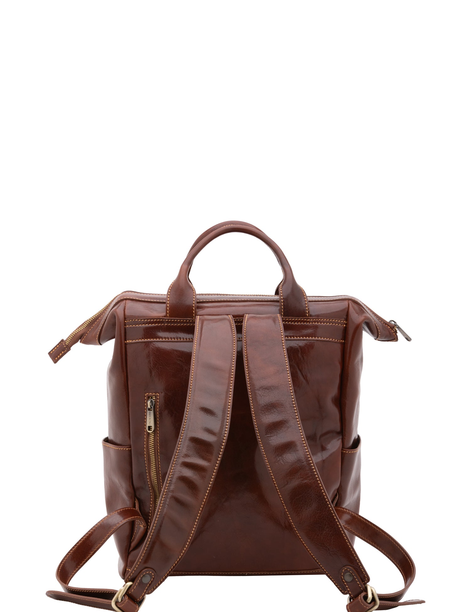 Borsa a tracolla uomo in vera pelle Made in Italy 5581-Marrone I Fratelli