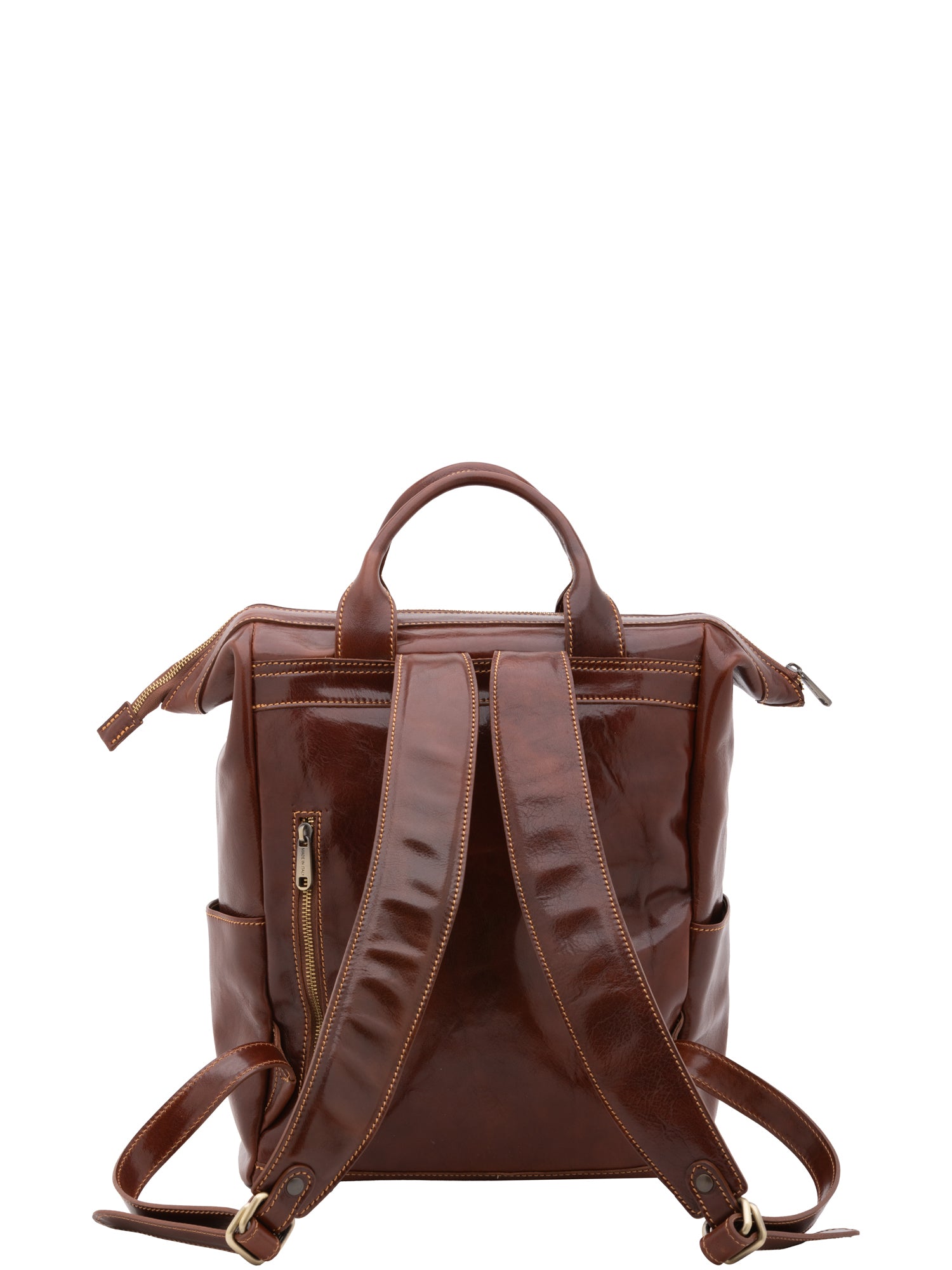 Borsa a tracolla uomo in vera pelle Made in Italy 5581-Marrone I Fratelli