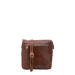 Borsa a tracolla uomo in vera pelle 100% pelle 5582-Marrone I Fratelli