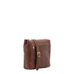 Borsa a tracolla uomo in vera pelle 100% pelle 5582-Marrone I Fratelli