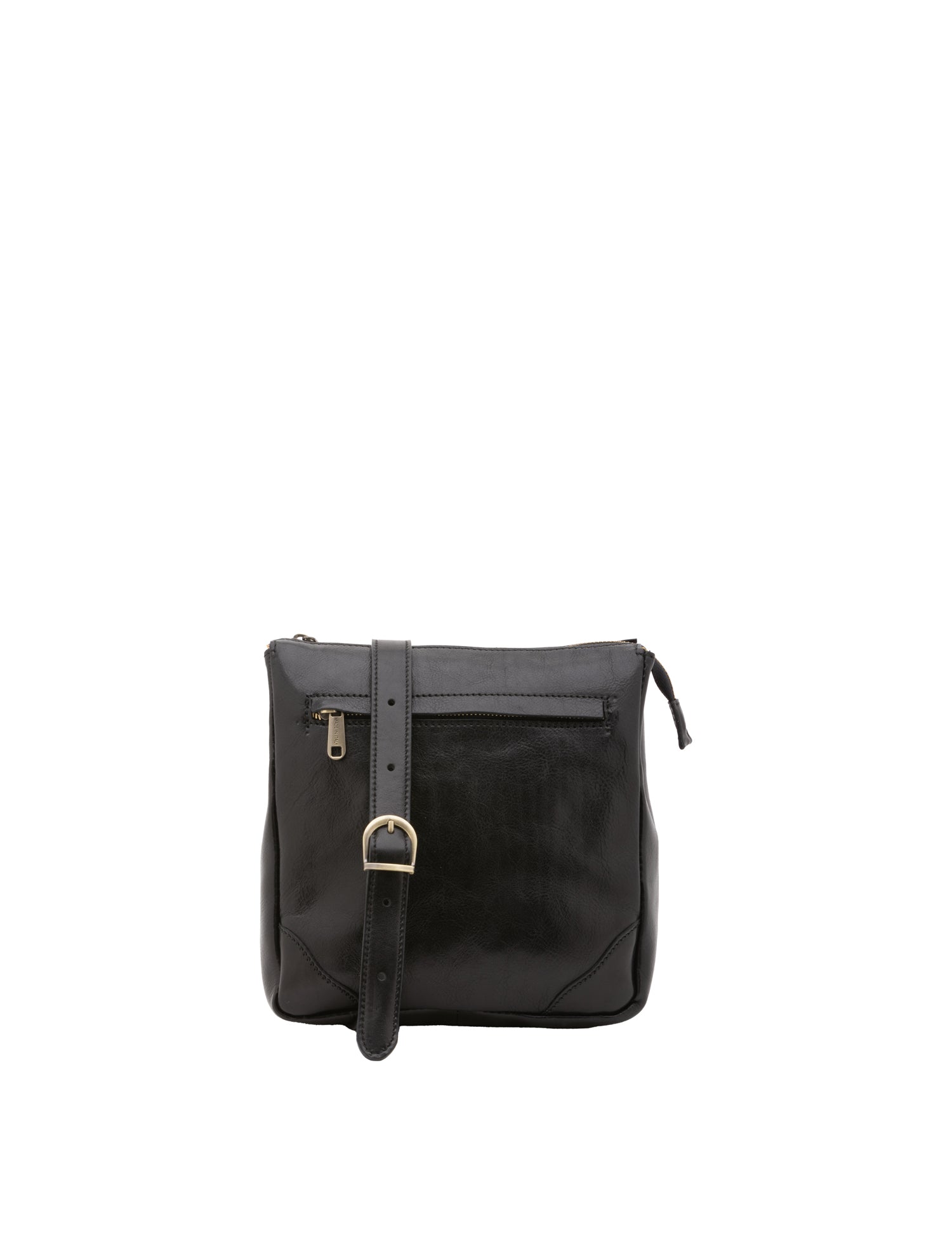 Borsa a tracolla uomo in vera pelle 100% pelle 5582-Nero I Fratelli