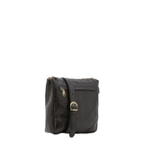 Borsa a tracolla uomo in vera pelle 100% pelle 5582-Nero I Fratelli