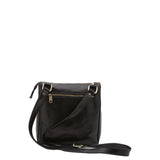 Borsa a tracolla uomo in vera pelle 100% pelle 5582-Nero I Fratelli