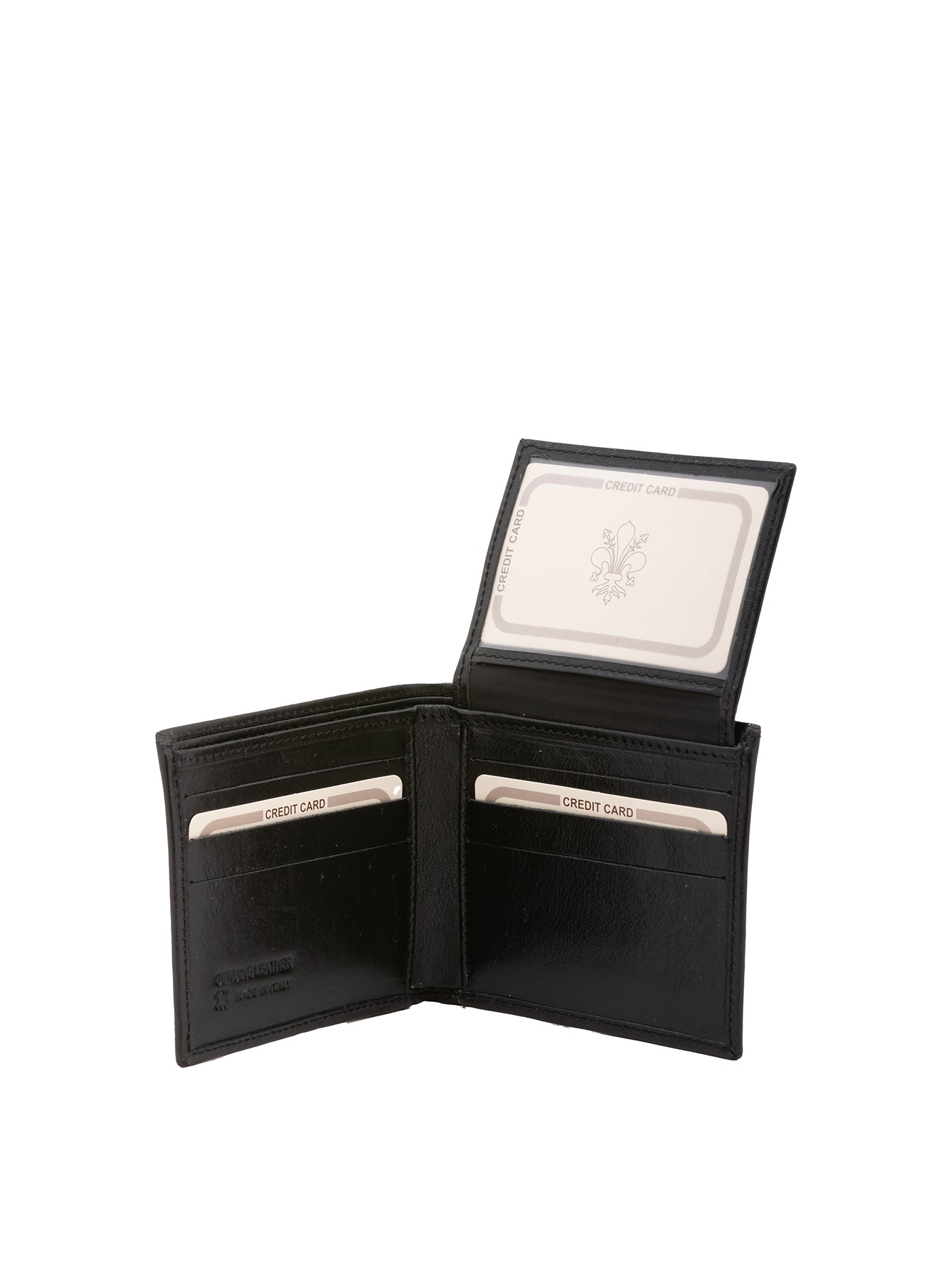 Portafoglio uomo in vera pelle 100% cotone 5584-Nero I Fratelli