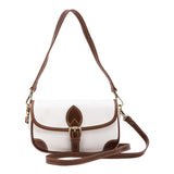 Borsa a tracolla da donna Vera pelle 5587-Bianco I Fratelli