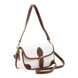 Borsa a tracolla da donna Vera pelle 5587-Bianco I Fratelli