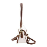 Borsa a tracolla da donna Vera pelle 5587-Bianco I Fratelli