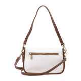 Borsa a tracolla da donna Vera pelle 5587-Bianco I Fratelli