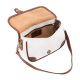 Borsa a tracolla da donna Vera pelle 5587-Bianco I Fratelli