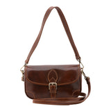 Borsa a tracolla da donna Vera pelle 5587-Marrone I Fratelli