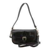 Borsa a tracolla da donna Vera pelle 5587-Nero I Fratelli