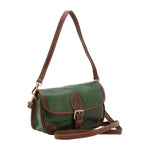 Borsa a tracolla da donna Vera pelle 5587-Verde I Fratelli