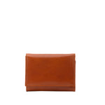 Portafoglio donna in vera pelle Made in Italy 5594-Cognac I Fratelli