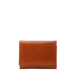 Portafoglio donna in vera pelle Made in Italy 5594-Cognac I Fratelli