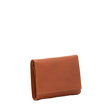 Portafoglio donna in vera pelle Made in Italy 5594-Cognac I Fratelli