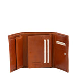 Portafoglio donna in vera pelle Made in Italy 5594-Cognac I Fratelli