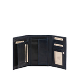 Portafoglio donna in vera pelle Made in Italy 5595-Blu I Fratelli