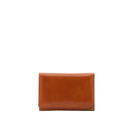 Portafoglio donna in vera pelle Made in Italy 5595-Cognac I Fratelli